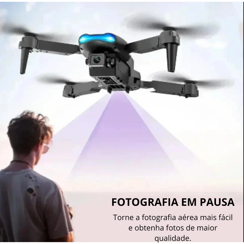 Drone PEISHAN E99 com Controle Remoto, Fotografia HD 6K, Fixação de Altitude e Brinquedo Aéreo